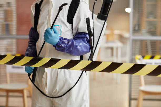 Professional Biohazard Cleanup technician working in Mystic, CT
